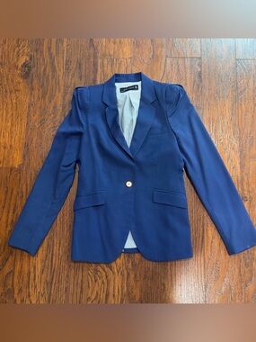 {Zara} Royal Blue Single-Button Women's Blazer